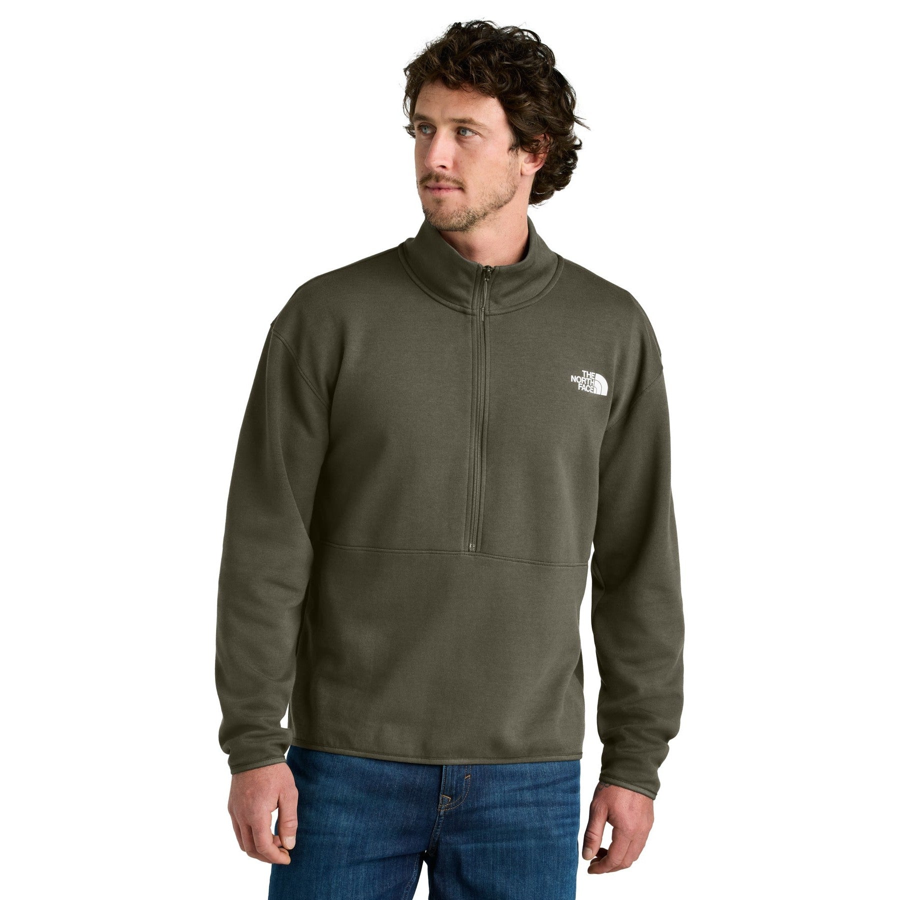 The North Face-The North Face® Double-Knit 1/2-Zip Fleece NF0A8C5G-MedTech-2